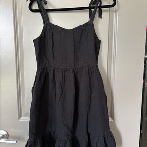 Old Navy Black Sleeveless Dress with Tie Straps